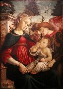 Sandro Botticelli Virgin and child with two angels USA oil painting artist